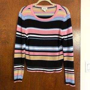 Monki striped knit top